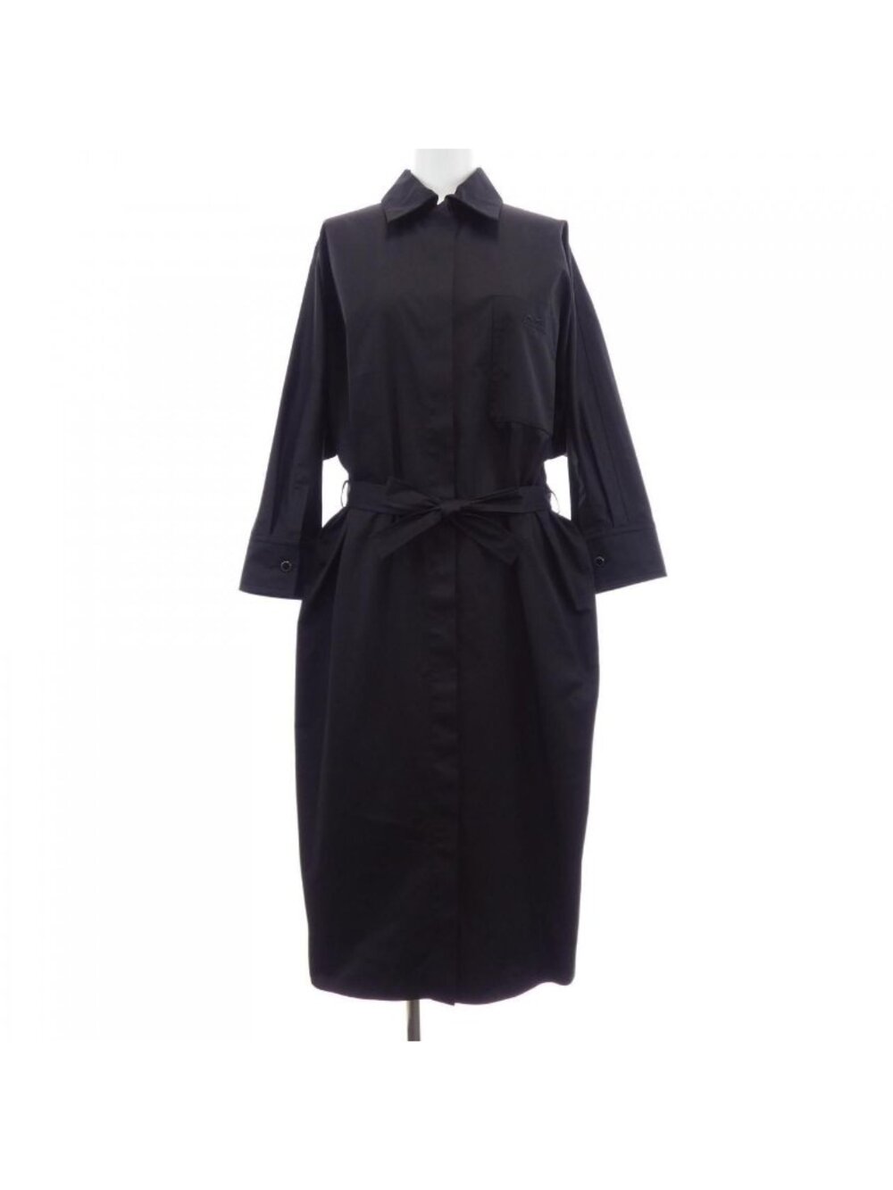 Hermes Caleche Dress Black